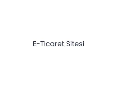 E-ticaret Sitesi