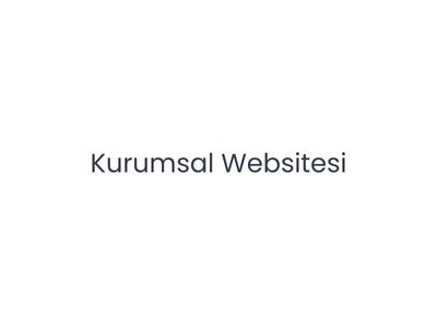 Kurumsal Websitesi