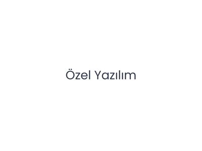 Özel Yazılım